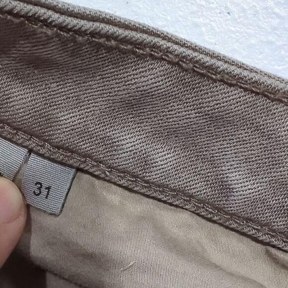 Helmut Lang Womens Jeans Beige Ankle Zipper Skinny Jeans Size 31 - Picture 8 of 14